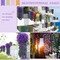 10 Pack 10 Pack Artificial Hanging Flowers Garland Arch Flowers for Wedding Ceremony Wall Home Floral Party Garden Outdoor Decoration (Purple)
